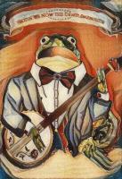 Wiltse Pocket Pictures - Banjo Frog Delight - Acrylics